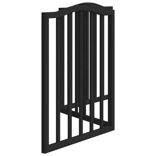 Vrata za pse s 3 panela sklopiva crna 150 cm od drva topole - Crna 50 x 60 x 2 cm 3 Cijena