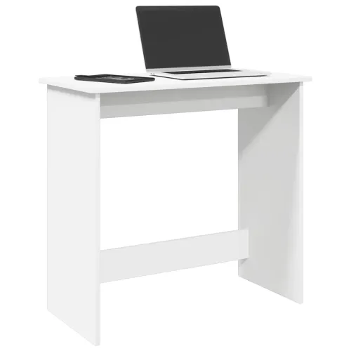 Radni stol bijeli 80 x 40 x 75 cm od iverice - Bijela Bijela Cijena