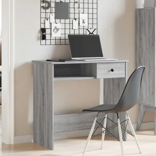 Radni stol boja hrasta sonome 80 x 40 x 75 cm konstruirano drvo - Sivi hrast sonoma Cijena