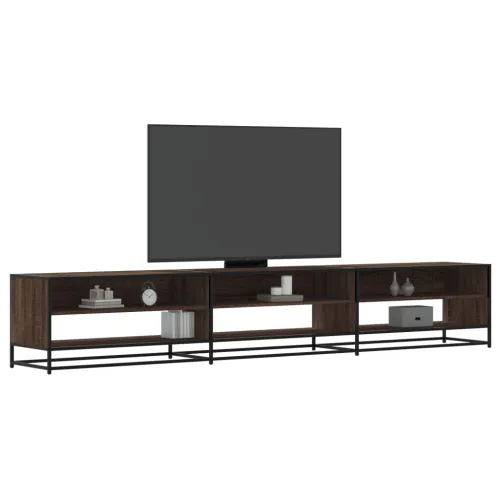 TV ormarić smeđi hrast 270x40x46 cm konstruirano drvo - Smeđi hrast 1 270 cm Smeđi hrast Cijena