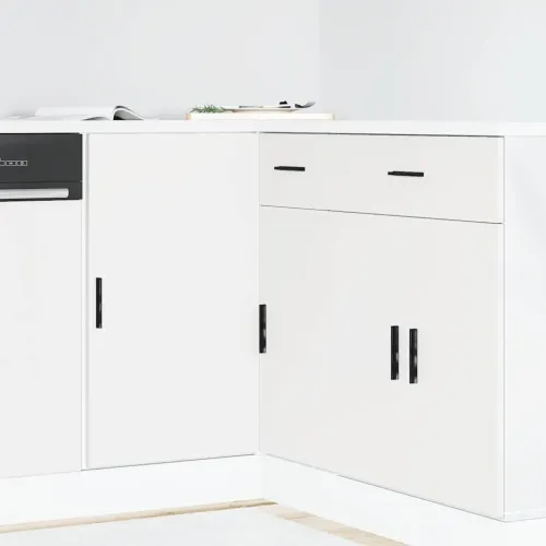 Podni ormarić za Lavabo - Umivaonik “Lyon” Bijeli inženjerski drvo - Bijela 1 1 x kutni donji ormarić (1 vrata) 86 cm 1 Cijena