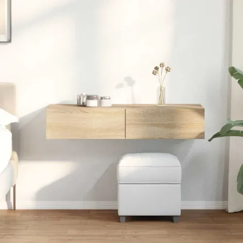 Zidna polica s ladicama sonoma hrast 100x36x19 cm izrađeno drvo - sonoma hrast 100 x 36 x 19 cm 1 1 Cijena