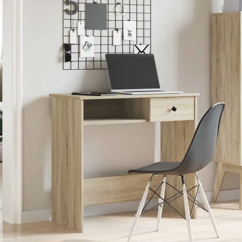 Radni stol boja hrasta sonome 80 x 40 x 75 cm od iverice - Sonoma hrast Cijena