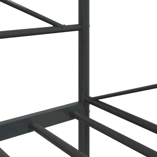Dnevni krevet bez madraca crni 100x200 cm čelik - Crna 100 x 200 cm bez madraca na kotačićima Cijena