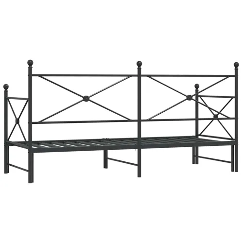 Krevet na rasklapanje bez madraca crni 75x190 cm čelik - Crna 75 x 190 cm s krevetom na izvlačenje Cijena