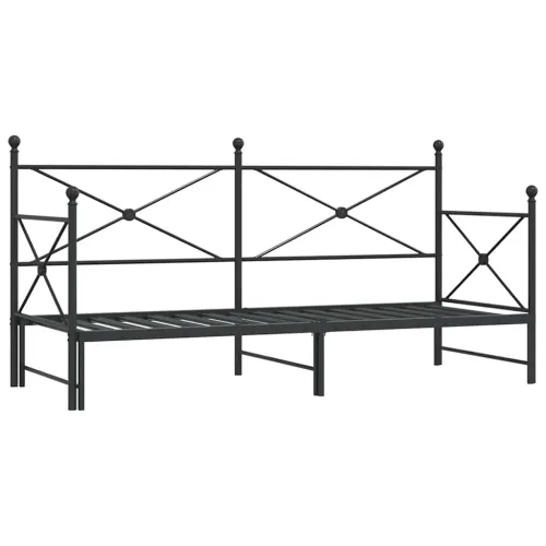 Krevet na rasklapanje bez madraca crni 75x190 cm čelik - Crna 75 x 190 cm s krevetom na izvlačenje Cijena