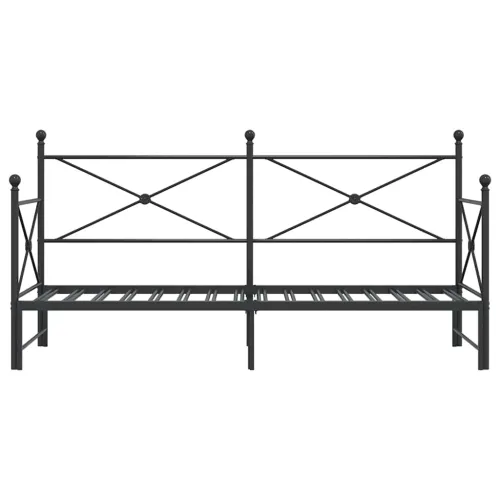 Krevet na rasklapanje bez madraca crni 75x190 cm čelik - Crna 75 x 190 cm s krevetom na izvlačenje Cijena