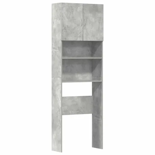 Ormarić za perilicu rublja boja betona 64x24x190 cm drveni - Beton siva 1 Beton siva Cijena