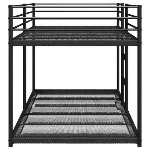 Krevet na kat bez madraca crni 90x200 cm čelik - 90 x 200 cm Cijena