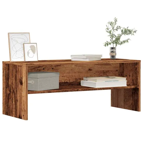 TV ormarić boja staro drvo 100x40x40 cm konstruirano drvo - Staro drvo 1 Cijena