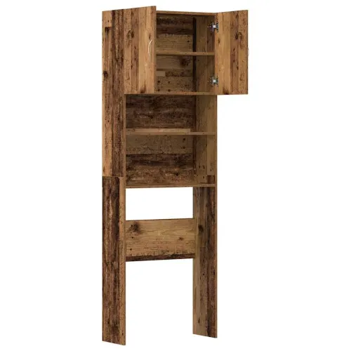Ormarić za perilicu rublja boja drva 64x24x190 cm drveni - Staro drvo Cijena