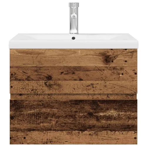 Ormarić za sudoper ugradbenim Lavabo - Umivaonikom i slavinom Staro drvo - Staro drvo 60 x 38.5 x 45 cm sa slavinom i odvodom Cijena
