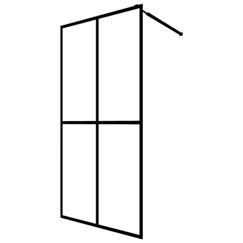 Pregrada za tuširanje od mutnog kaljenog stakla 140 x 195 cm - Matirana bijela 140 x 195 cm Cijena