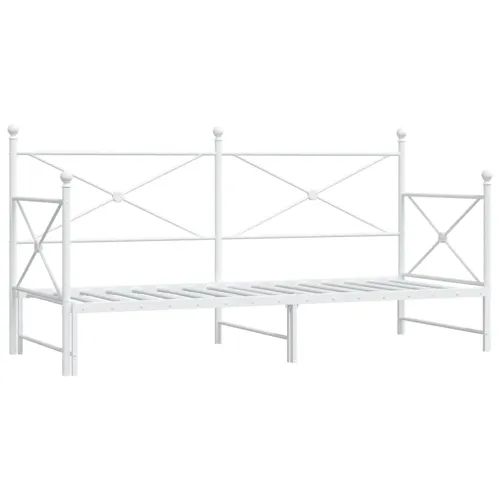 Krevet na rasklapanje bez madraca bijeli 75x190 cm čelik - Bijela 75 x 190 cm s krevetom na izvlačenje Cijena