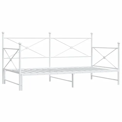 Krevet na rasklapanje bez madraca bijeli 100x190 cm čelik - Bijela 100 x 190 cm s krevetom na izvlačenje Cijena