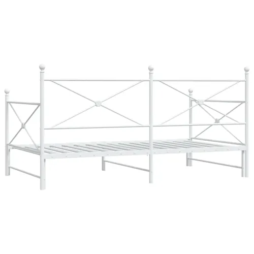 Krevet na rasklapanje bez madraca bijeli 107x203 cm čelik - Bijela 107 x 203 cm s krevetom na izvlačenje Cijena