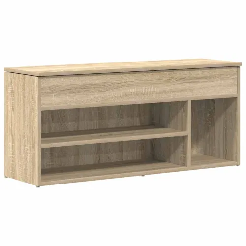 Klupa za cipele boja hrasta 102x30,5x45 cm konstruirano drvo - Sonoma hrast Cijena