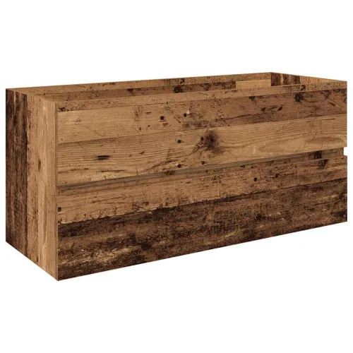 Ormarić za sudoper ugradbenim Lavabo - Umivaonikom i slavinom Staro drvo - Staro drvo 100 x 38.5 x 45 cm sa slavinom i odvodom Cijena