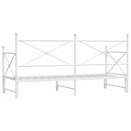 Krevet na rasklapanje bez madraca bijeli 90x200 cm čelik - Bijela 90 x 200 cm s krevetom na izvlačenje Cijena