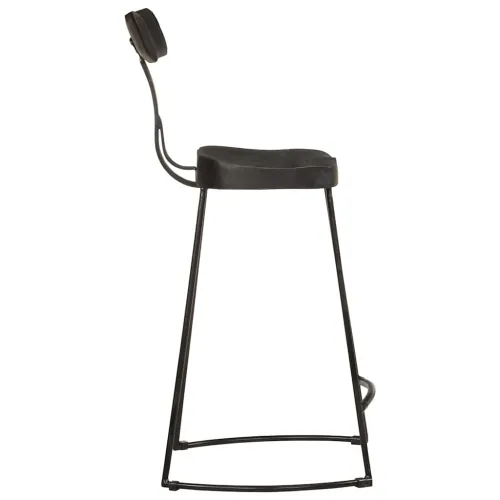 Barski stolci 2 kom crni 49x43x88 cm masivnog drva manga - Crna 49 x 43 x 88 cm masivno drvo manga Cijena