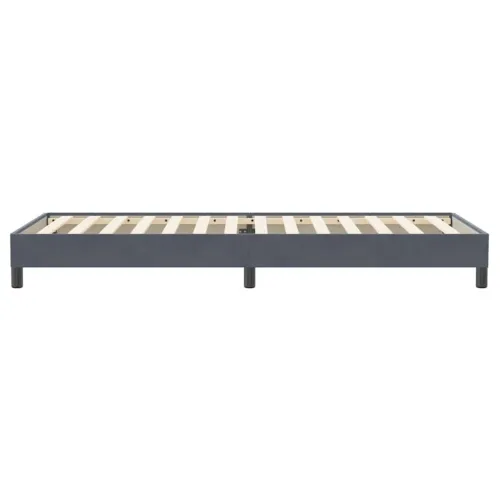 Box Spring krevet bez madracem tamno sivi 100x220 cm baršun - Tamno siva 25 cm 100 x 220 cm Cijena