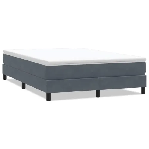 Box Spring krevet bez madracem tamno sivi 140x220 cm samt - Tamno siva 25 cm 140 x 220 cm Cijena