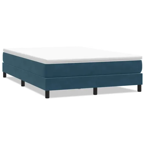 Box Spring krevet bez madracem tamnoplavi 160x220 cm samt - Tamno plava 25 cm 160 x 220 cm Cijena