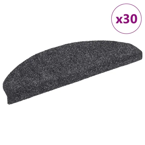 Prostirke za stepenice, samoljepljive, 30 kom., 65x21x4 cm, tamno sive, poluokrugle, velike - Tamno siva 65 x 21 x 4 cm 30 Cijena