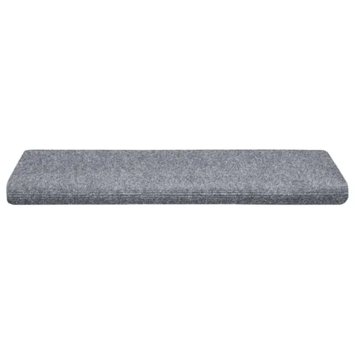 Prostirke za stepenice samoljepljive 30 kom 65x21x4 cm svijetlo sive pravokutne rubove - Svjetlosiva 30 Cijena