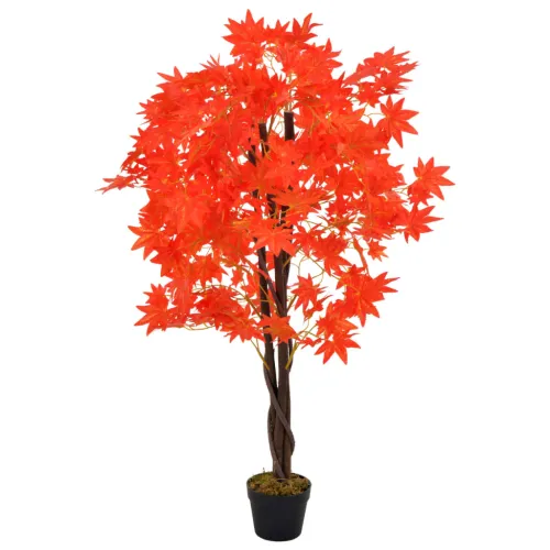 Umjetno stablo javora s posudom crveno 120 cm - Crvena 1 Cijena