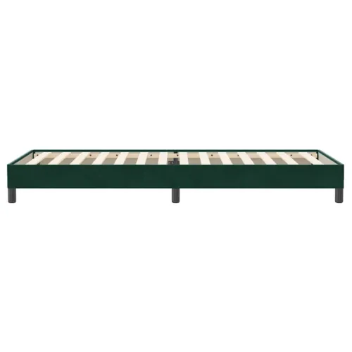 Box Spring krevet bez madracem tamno zeleni 100x220 cm baršun - Tamnozelena 25 cm 100 x 220 cm Cijena