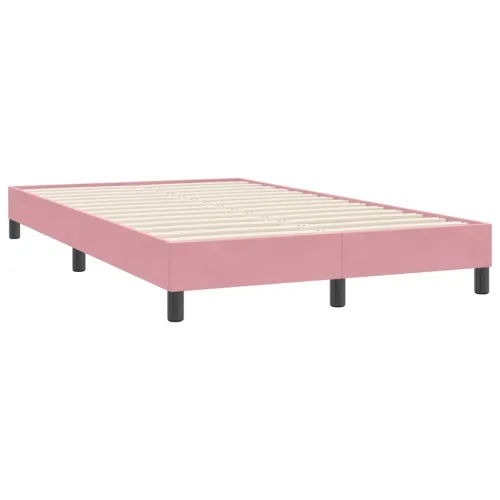 Box Spring krevet bez madracem ružičasti 120x220 cm samt - Ružičasta 25 cm 120 x 220 cm Cijena