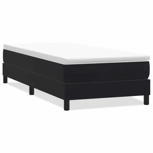 Box Spring krevet bez madracem crni 100x220 cm samt - Crna 25 cm 100 x 220 cm Cijena