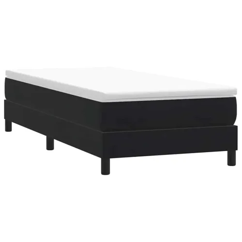 Box Spring krevet bez madracem crni 100x220 cm samt - Crna 25 cm 100 x 220 cm Cijena