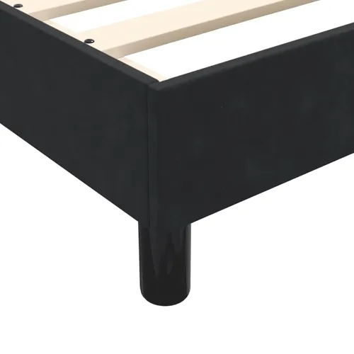 Box Spring krevet bez madracem crni 100x220 cm samt - Crna 25 cm 100 x 220 cm Cijena