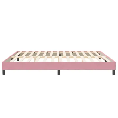 Box Spring krevet bez madracem ružičasti 200x220 cm baršun - Ružičasta 25 cm 200 x 220 cm Cijena