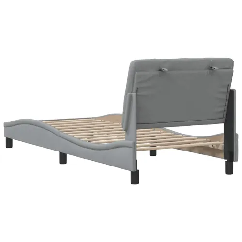 Okvir za krevet bez madraca svjetlosivi 90x190 cm od tkanine - Svjetlosiva 90 x 190 cm Cijena