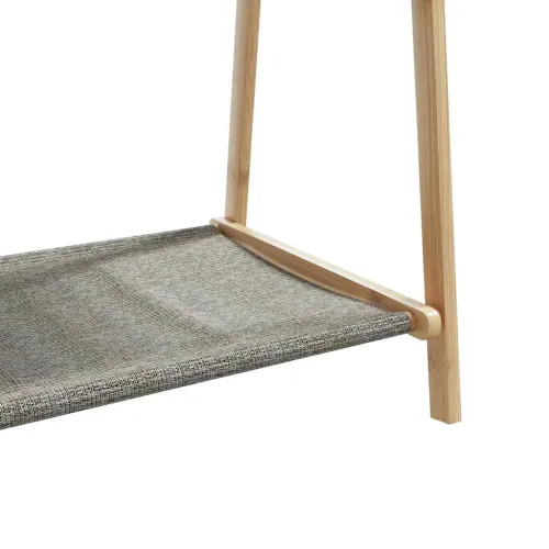 Stalak za odjeću s policama 132x45,5x150,5 cm od bambusa - 132 cm tkanina bez kotača Cijena