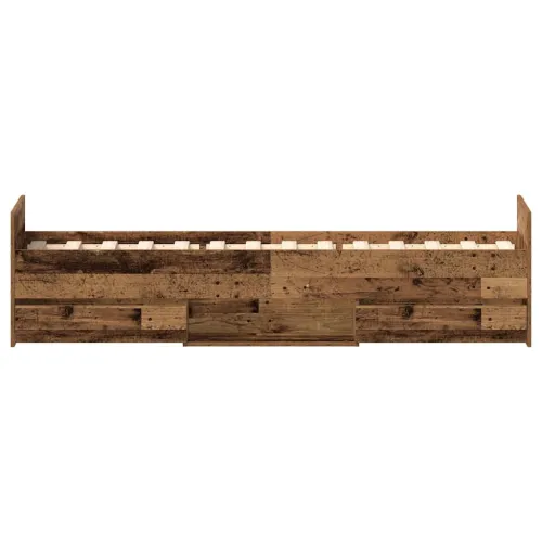 Okvir kreveta bez madraca staro drvo 100x200 cm - Staro drvo 100 x 200 cm Cijena