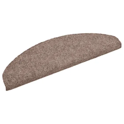 Prostirke za stepenice, samoljepljive, 20 kom. 65x21x4 cm, svijetlosmeđe, poluokrugle, velike - Svjetlosmeđa 65 x 21 x 4 cm 20 Cijena
