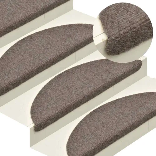 Prostirke za stepenice, samoljepljive, 20 kom. 56x17x3 cm, bež, poluokrugle - Bež 56 x 17 x 3 cm 20 Cijena