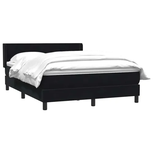 Box spring krevet s madracem crni 160x210 cm baršunasti - Crna 160 x 210 cm Gladak dizajn Cijena