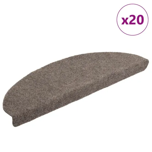 Prostirke za stepenice, samoljepljive, 20 kom., 65x21x4 cm, bež, poluokrugle, velike - Bež 65 x 21 x 4 cm 20 Cijena