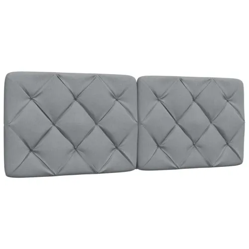 Okvir za krevet bez madraca svjetlosivi 140 x 190 cm od tkanine - Svjetlosiva 140 x 190 cm Cijena