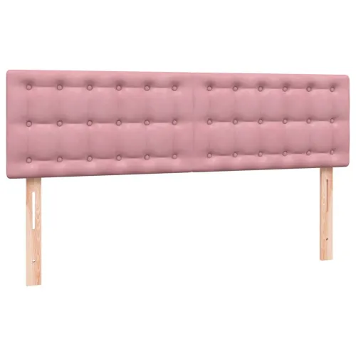 Box Spring krevet s madracem ružičasti 140x220 cm baršun - Ružičasta 140 x 220 cm gumbi Ružičasta Cijena