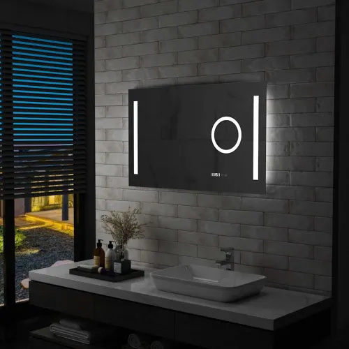 Kupaonsko LED zidno ogledalo sa senzorom na dodir 100 x 60 cm - 100 x 60 cm 1 Cijena