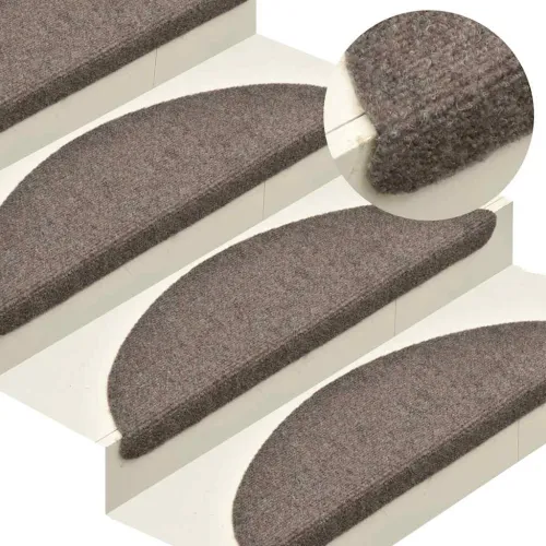 Prostirke za stepenice, samoljepljive, 30 kom., 65x21x4 cm, bež, poluokrugle, velike - Bež 65 x 21 x 4 cm 30 Cijena