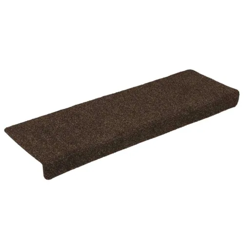 Prostirke za stepenice samoljepljive 30 kom 65x21x4 cm smeđe pravokutne rubove - Smeđa 30 Cijena
