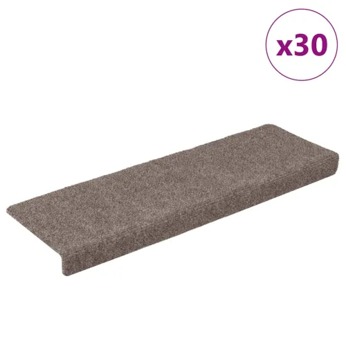 Prostirke za stepenice samoljepljive 30 kom 65x21x4 cm bež pravokutni rub - Bež 30 Cijena