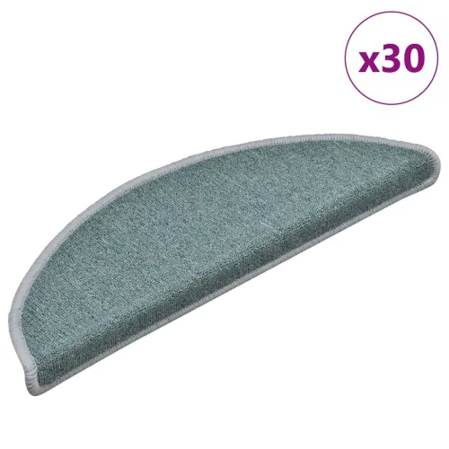 Prostirke za stepenice 30 kom 56x17x3 cm morsko plave poluokrugle - Morsko plava 56 x 17 x 3 cm 30 Morsko plava Cijena